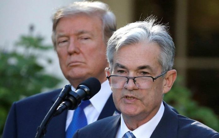Trump Watches Powell